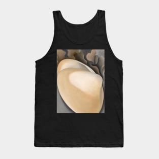 High Resolution Tan Clam Shell with Seaweed by Georgia O'Keeffe Tank Top